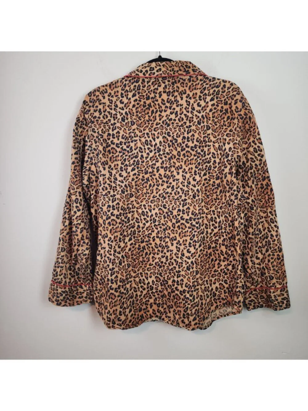 Lauren Ralph Lauren sz XL women pajama top animal print embroidered logo pocket
